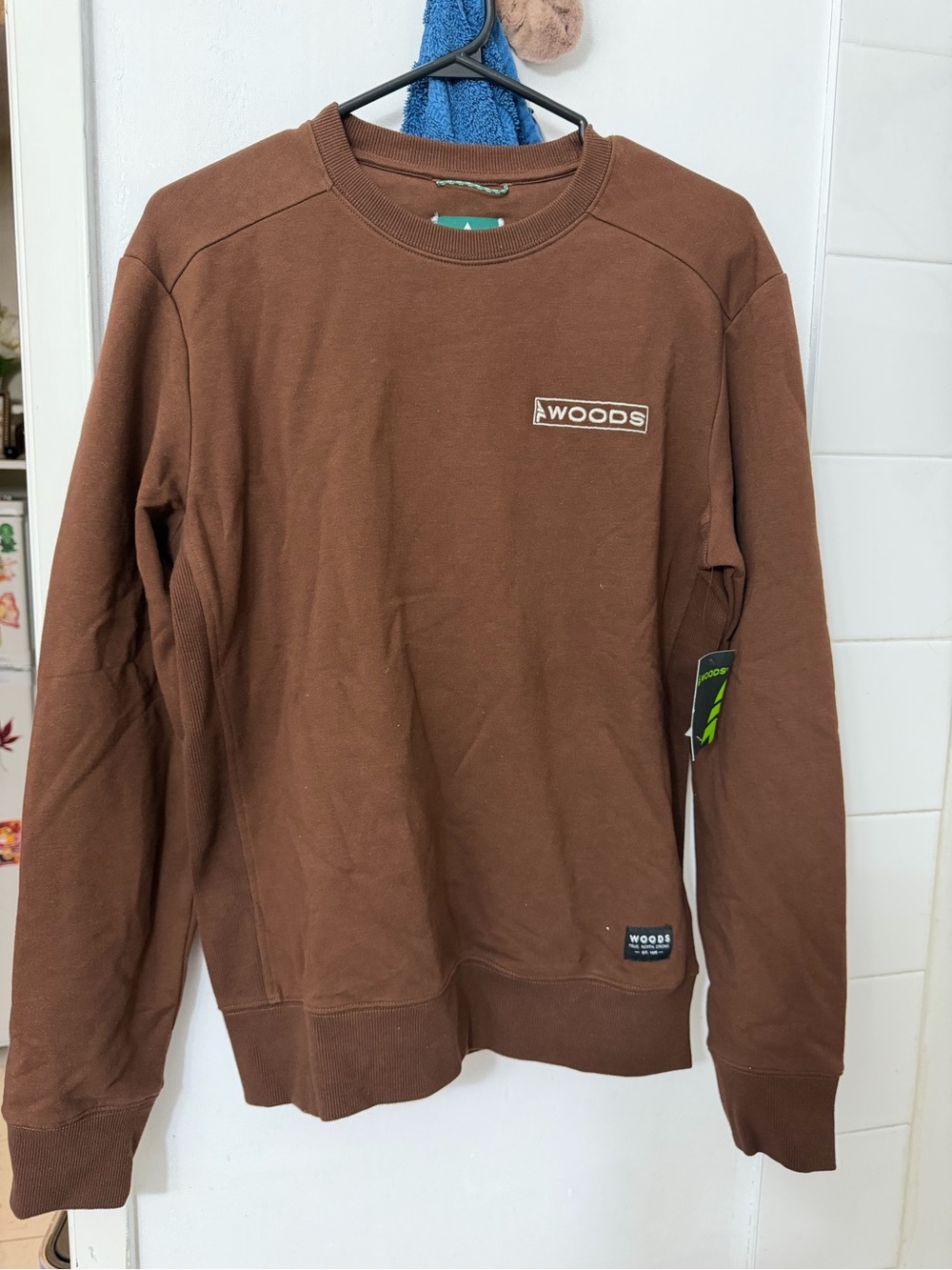WOODS Brown Crewneck Sweatshirt